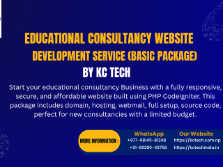Educational Consultancy Website Development (Basic Package)