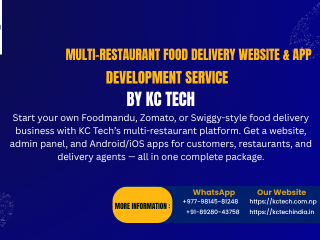 Advanced Multi-Restaurant Food Delivery Website & App Development Service in Nepal