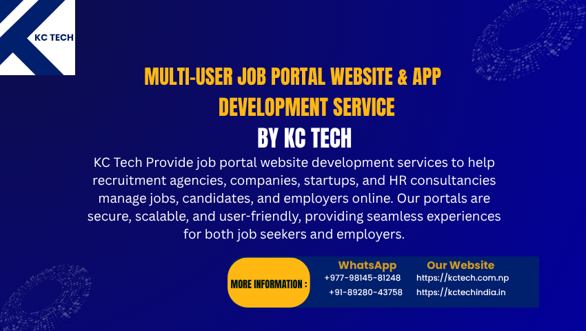 Multi-User Job Portal Website Development Service in Nepal