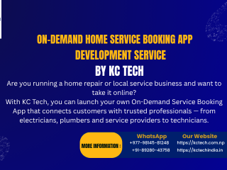 On-Demand Home Service Booking App Development Service in Nepal